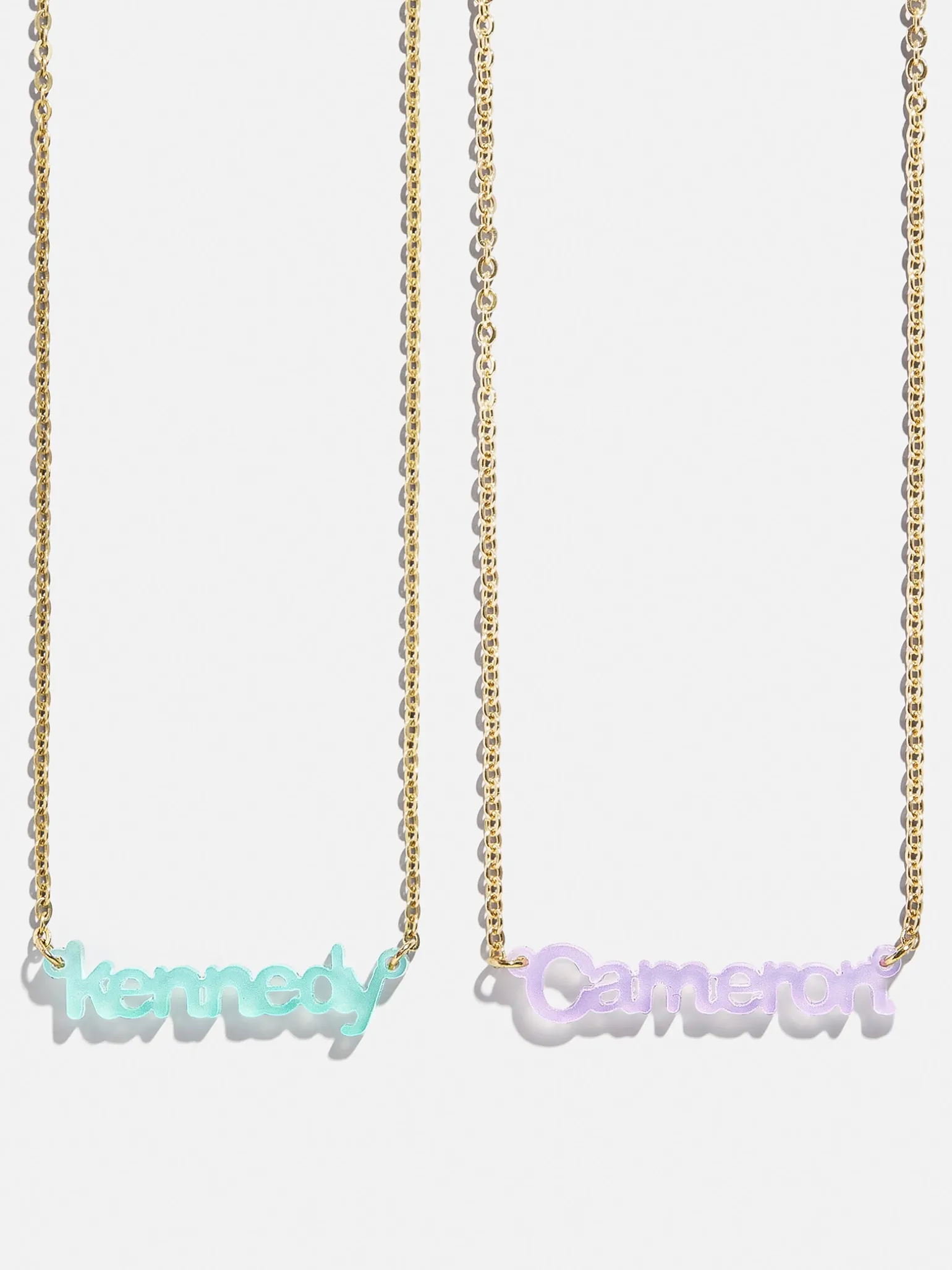 Acrylic Custom Nameplate Necklace