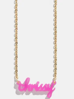 Acrylic Custom Nameplate Necklace