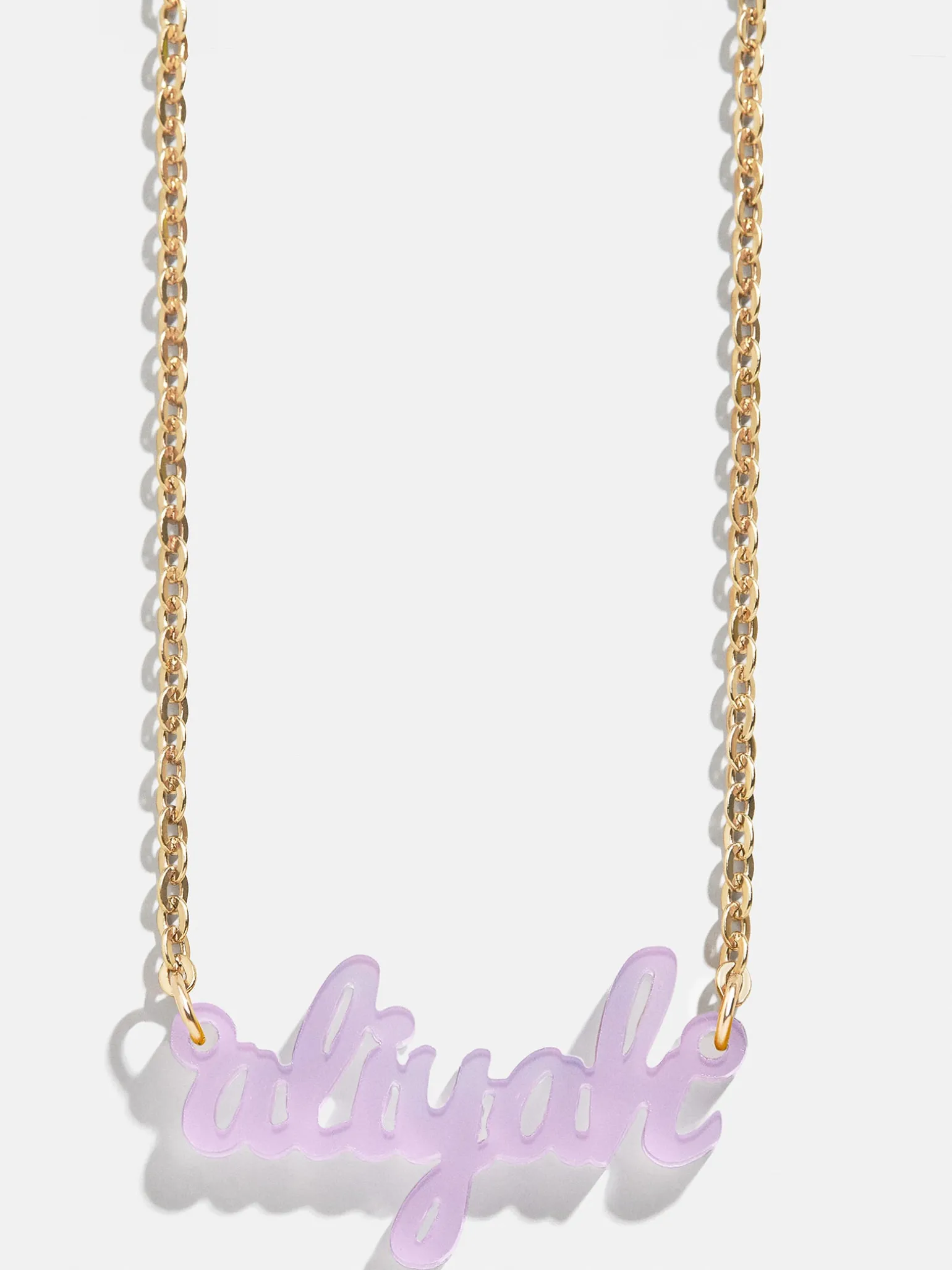 Acrylic Custom Nameplate Necklace