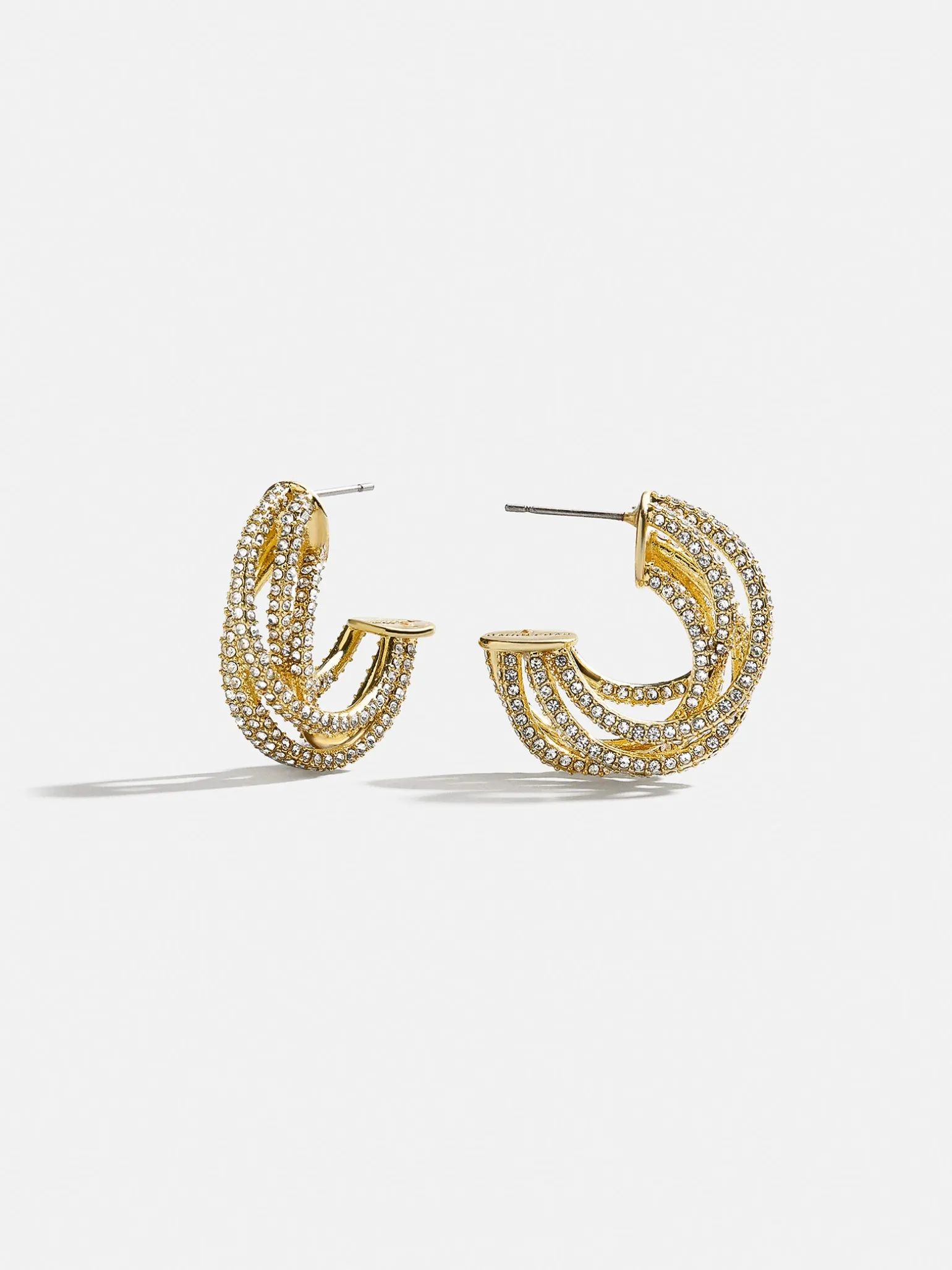 Addison Earrings - Gold/Pavé