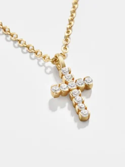 Agape 18K Gold Vermeil Necklace - Gold/Pavé
