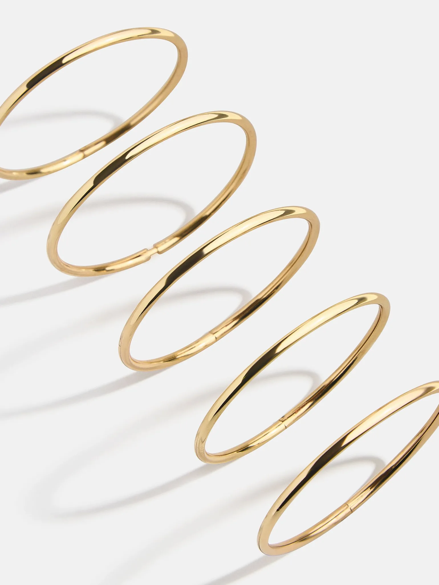 Alexia Bangle Bracelet Set - Gold