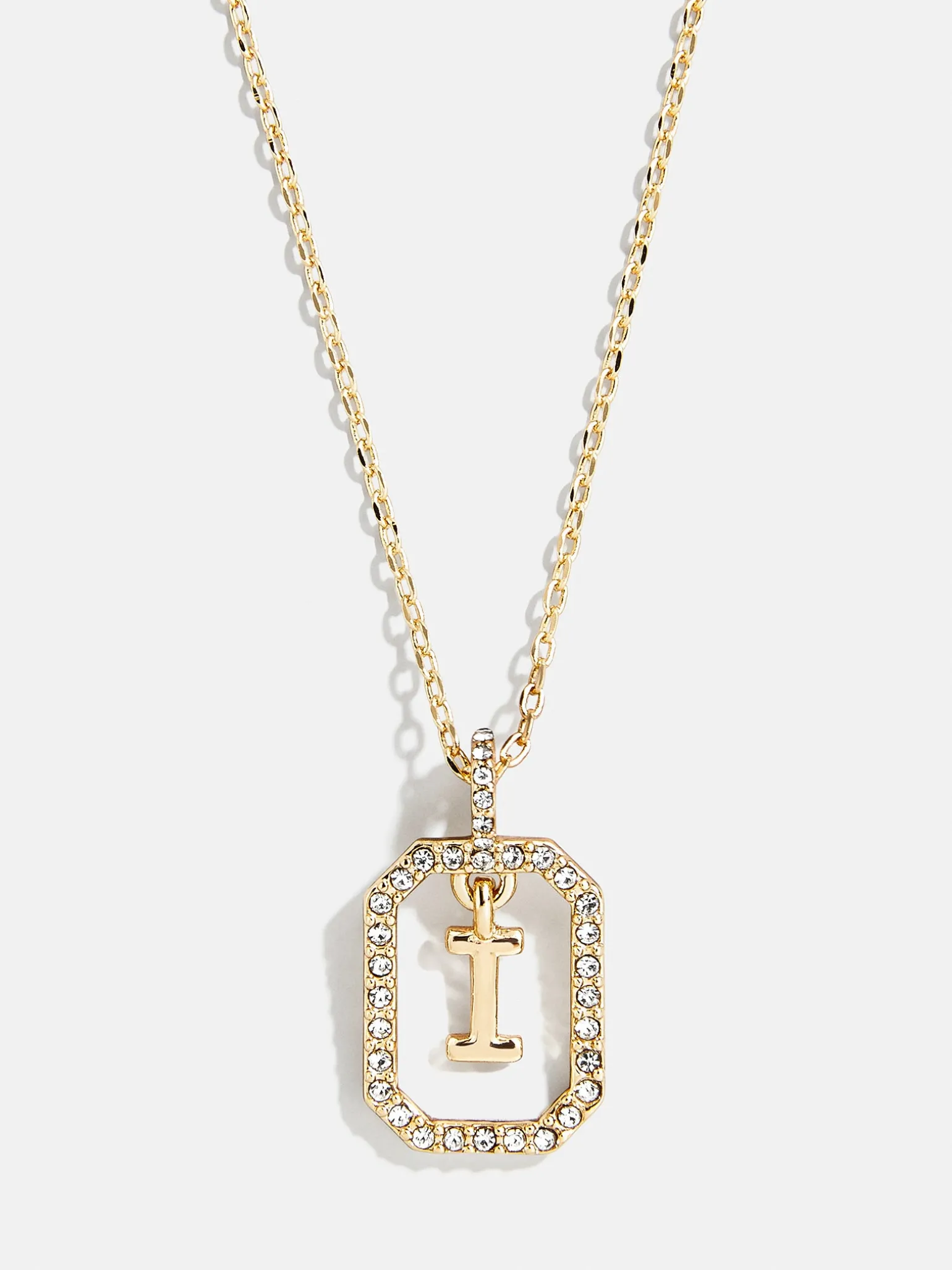 Alicia Initial Necklace - Gold/Pavé