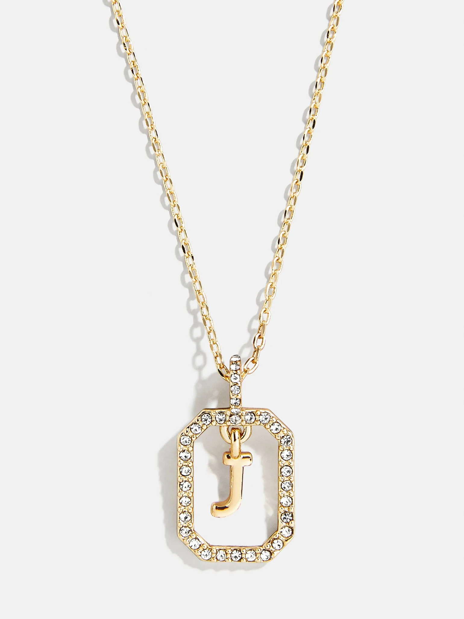 Alicia Initial Necklace - Gold/Pavé