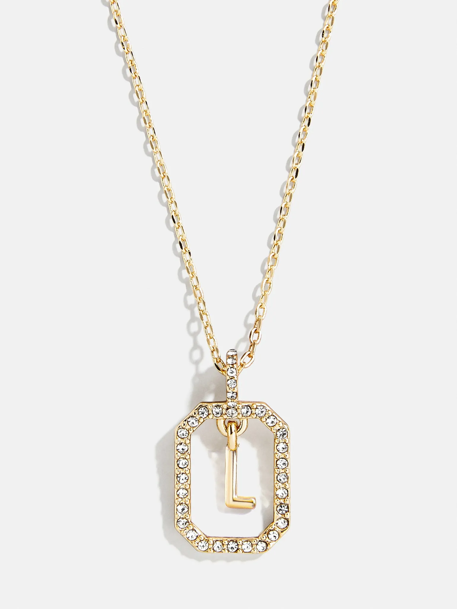 Alicia Initial Necklace - Gold/Pavé