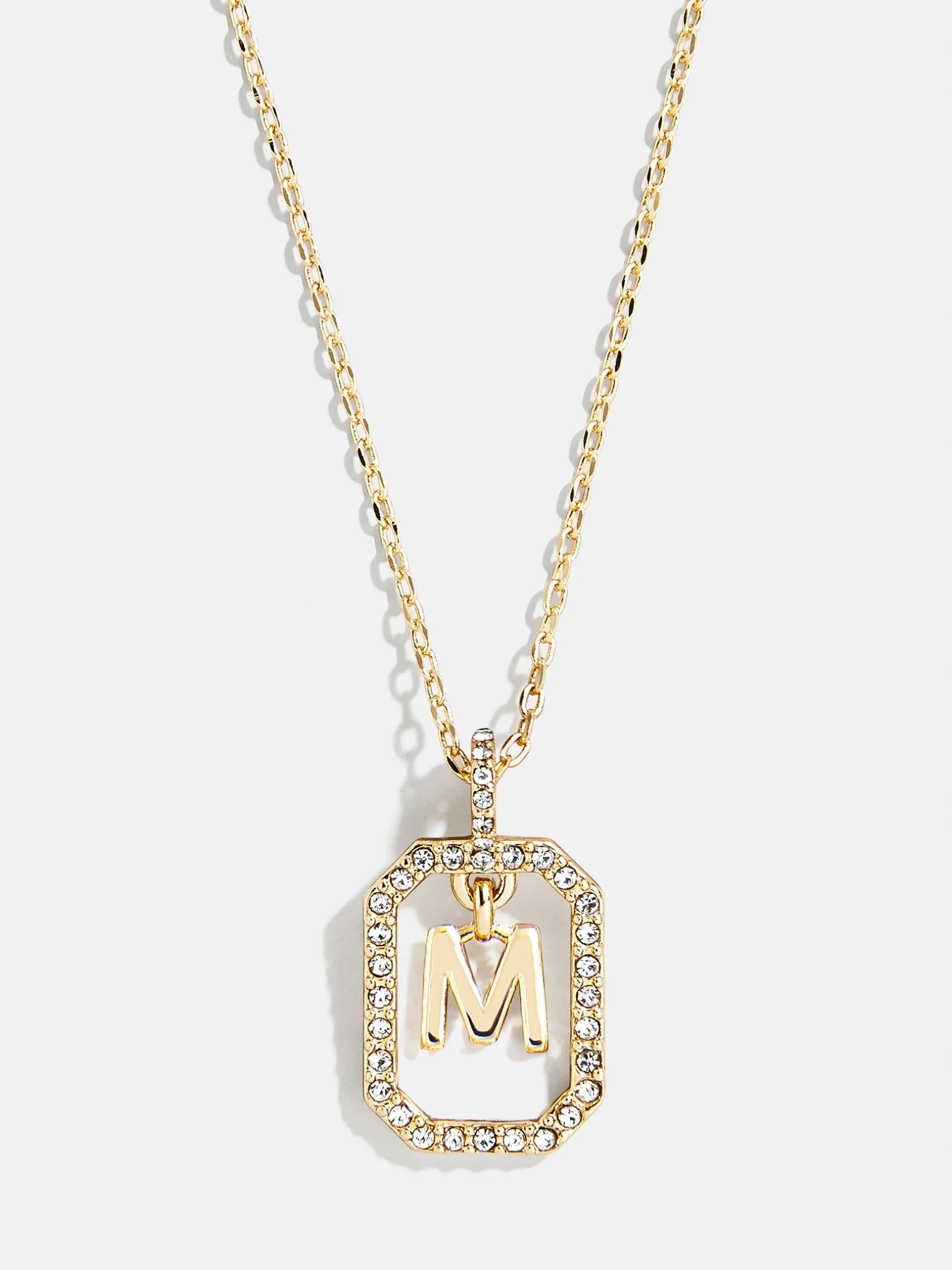 Alicia Initial Necklace - Gold/Pavé