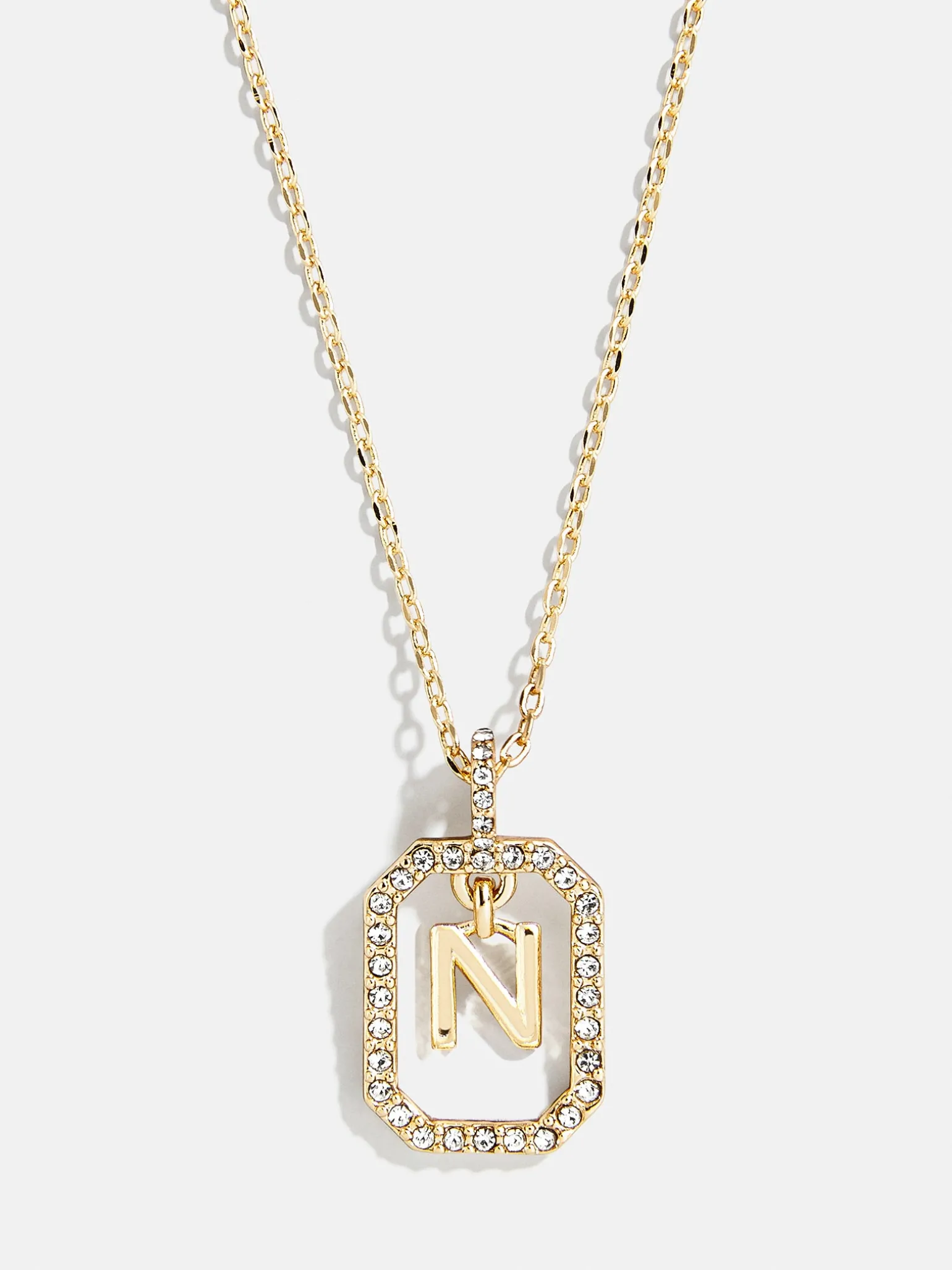 Alicia Initial Necklace - Gold/Pavé