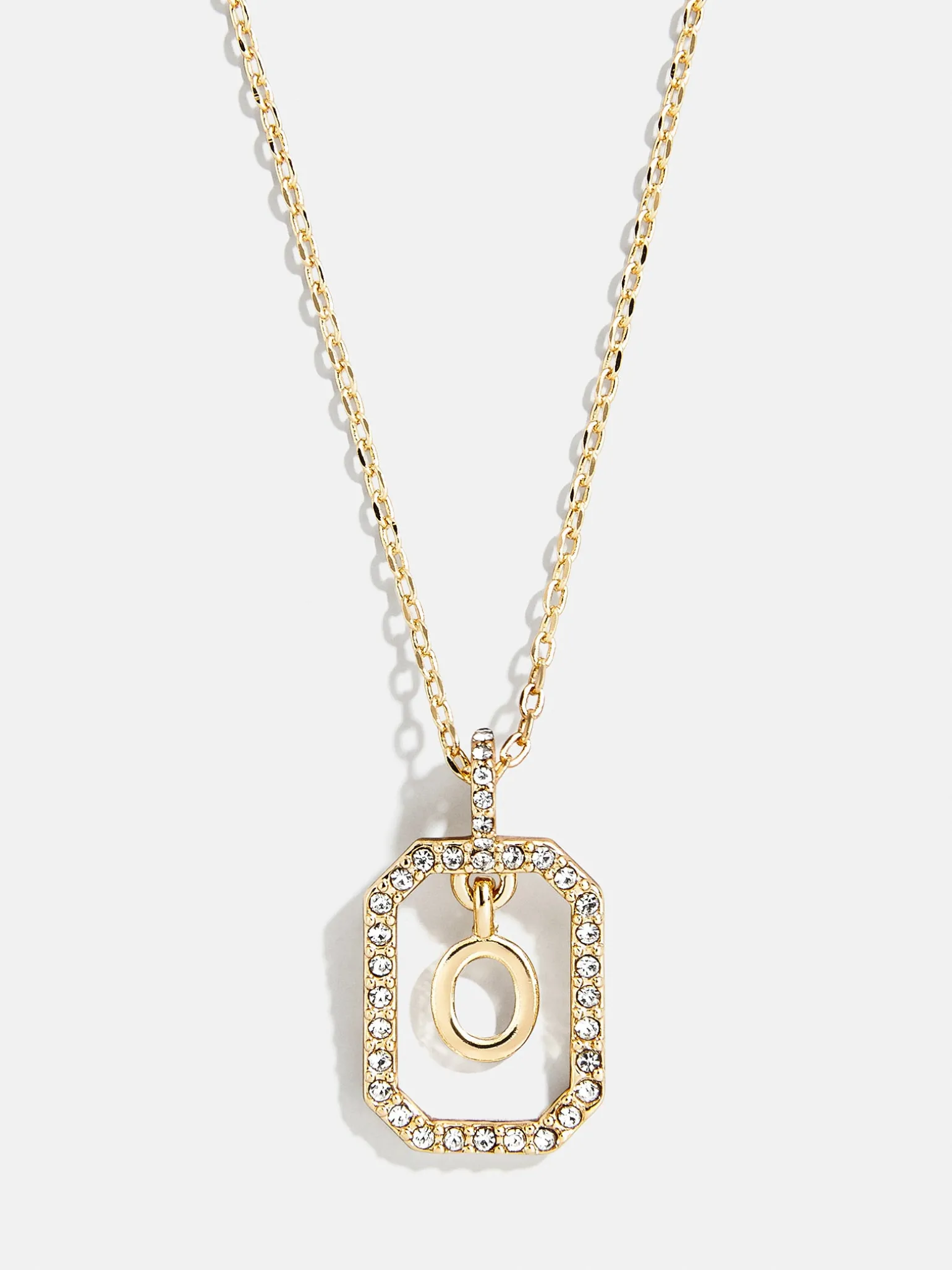 Alicia Initial Necklace - Gold/Pavé