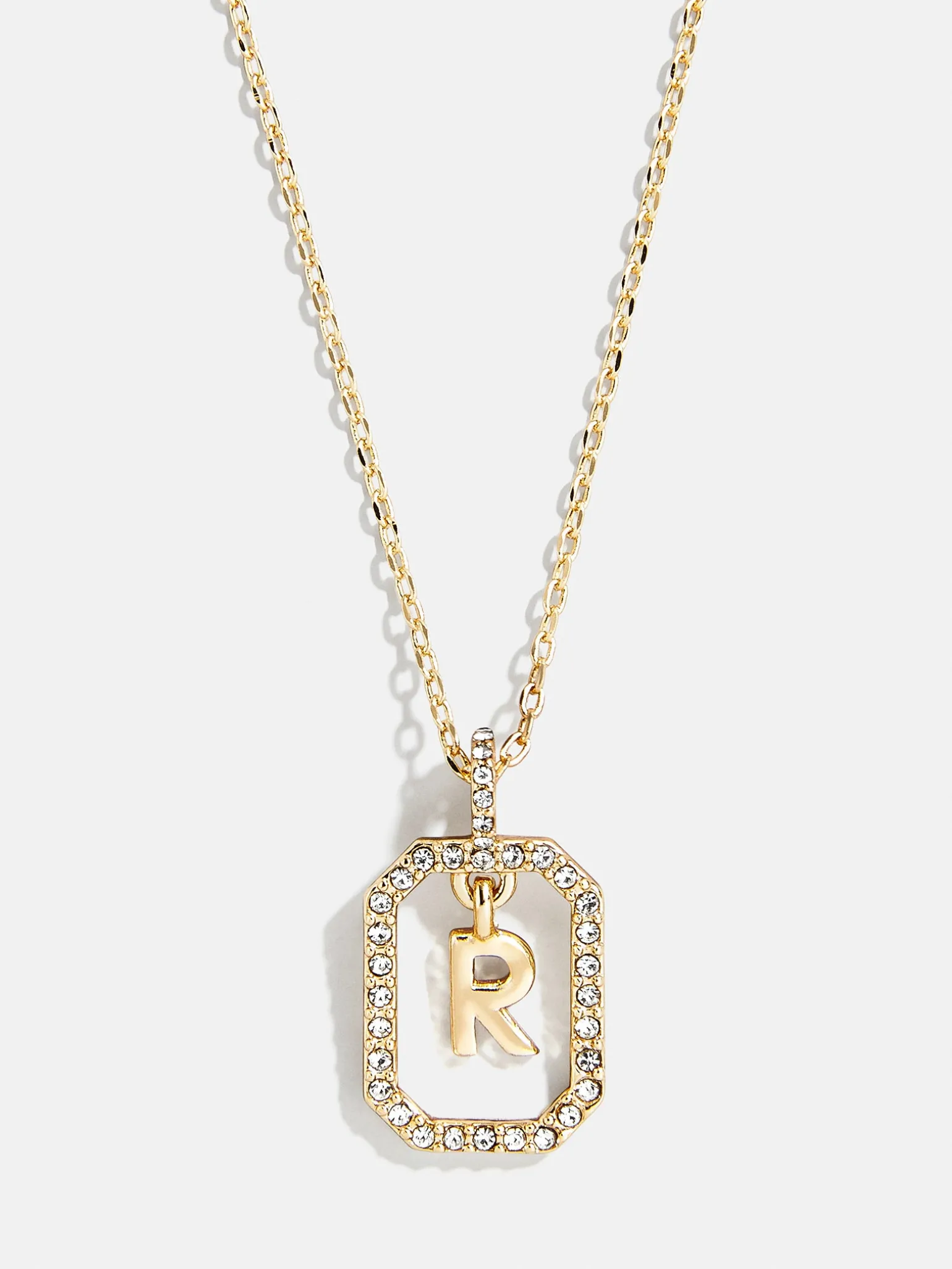 Alicia Initial Necklace - Gold/Pavé