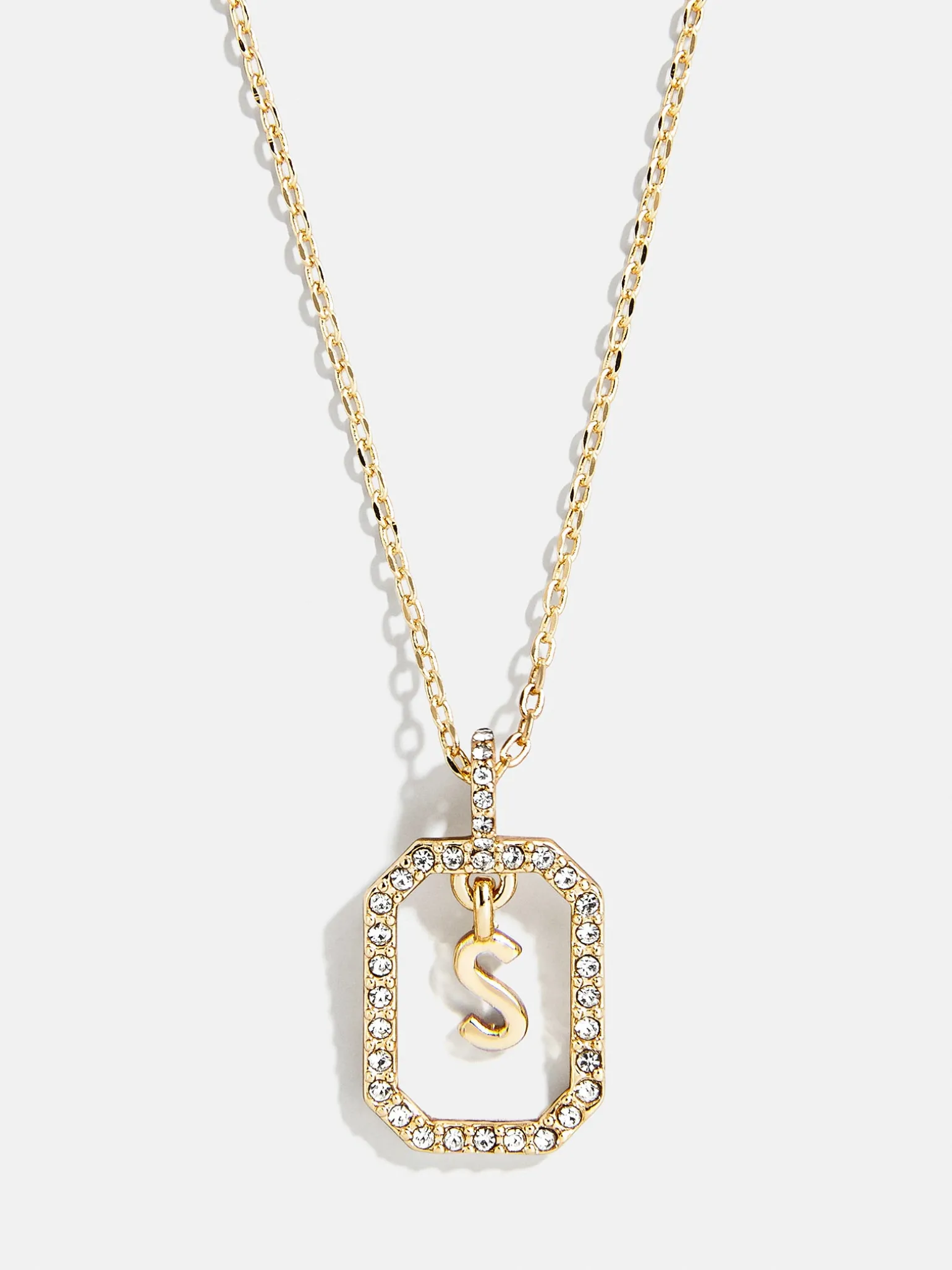 Alicia Initial Necklace - Gold/Pavé