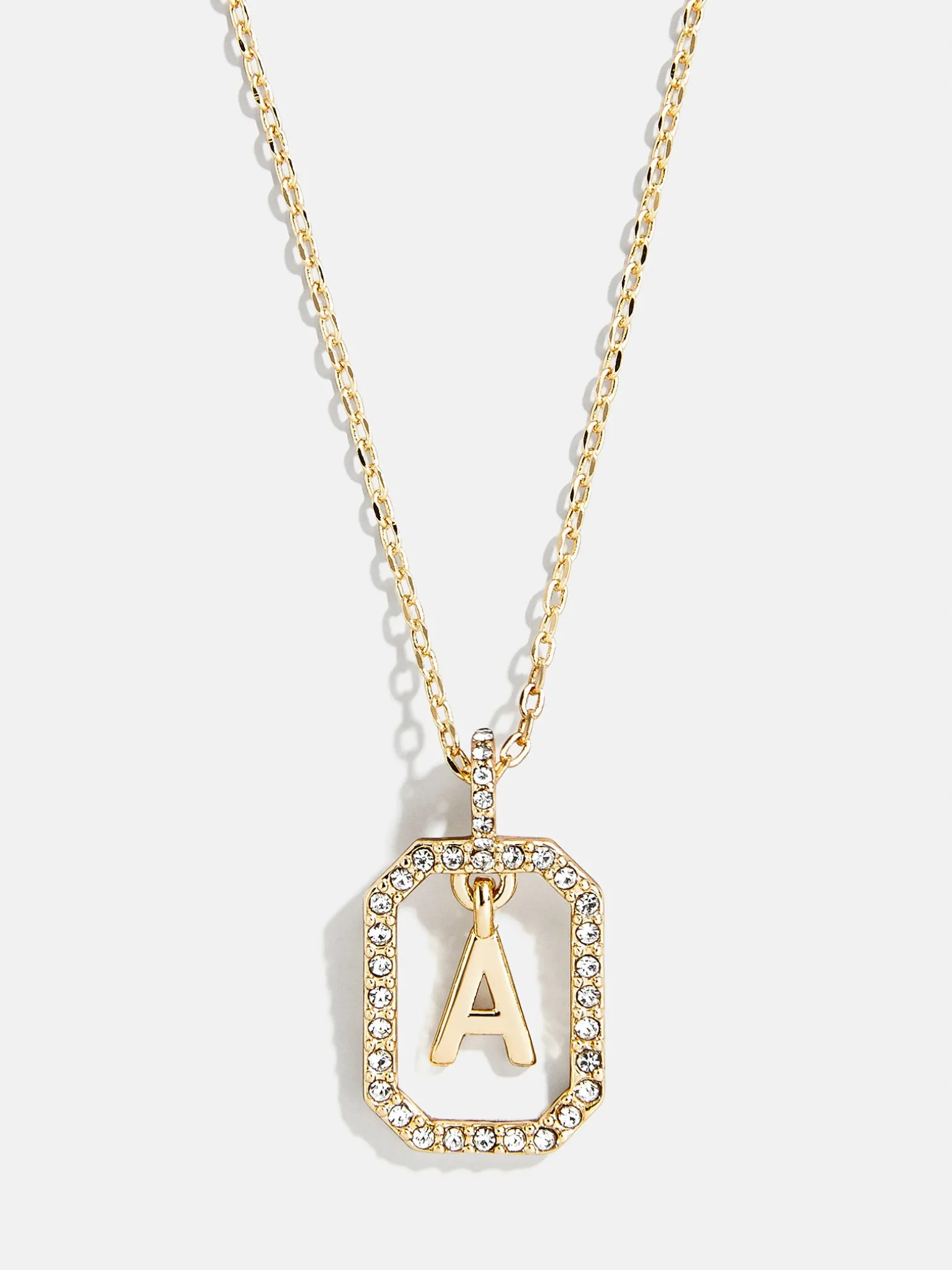 Alicia Initial Necklace - Gold/Pavé