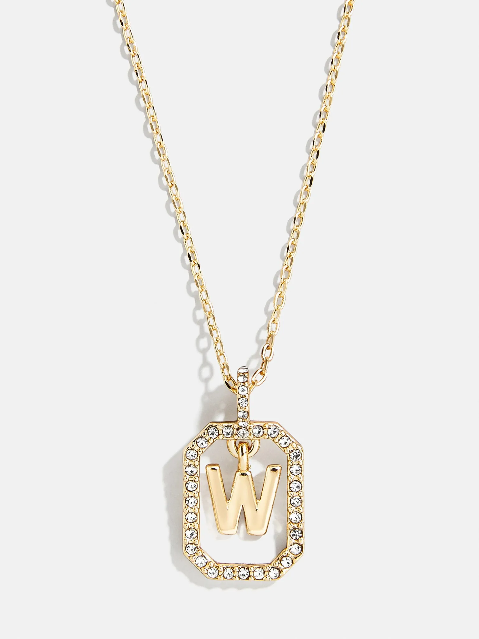Alicia Initial Necklace - Gold/Pavé