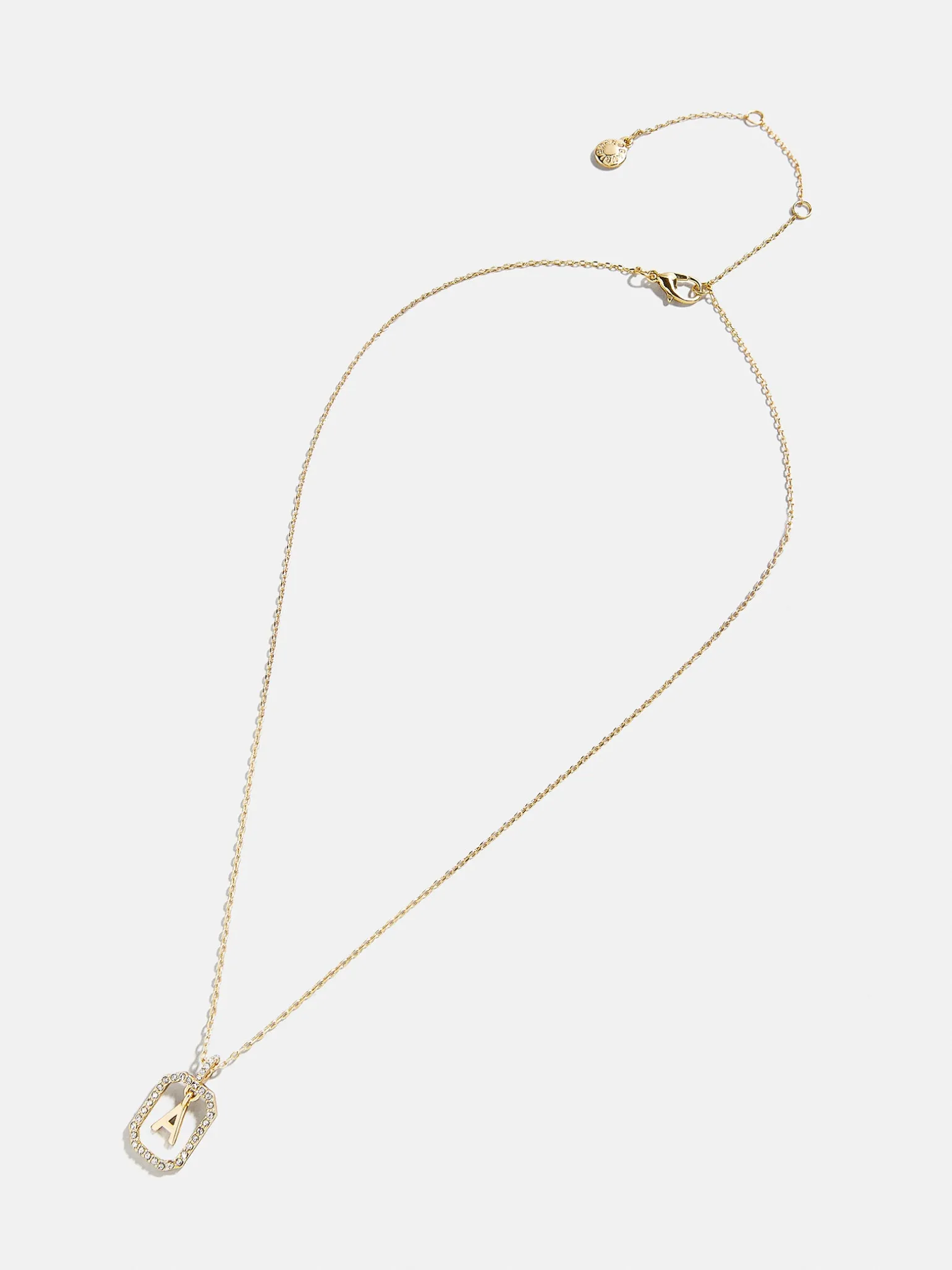 Alicia Initial Necklace - Gold/Pavé