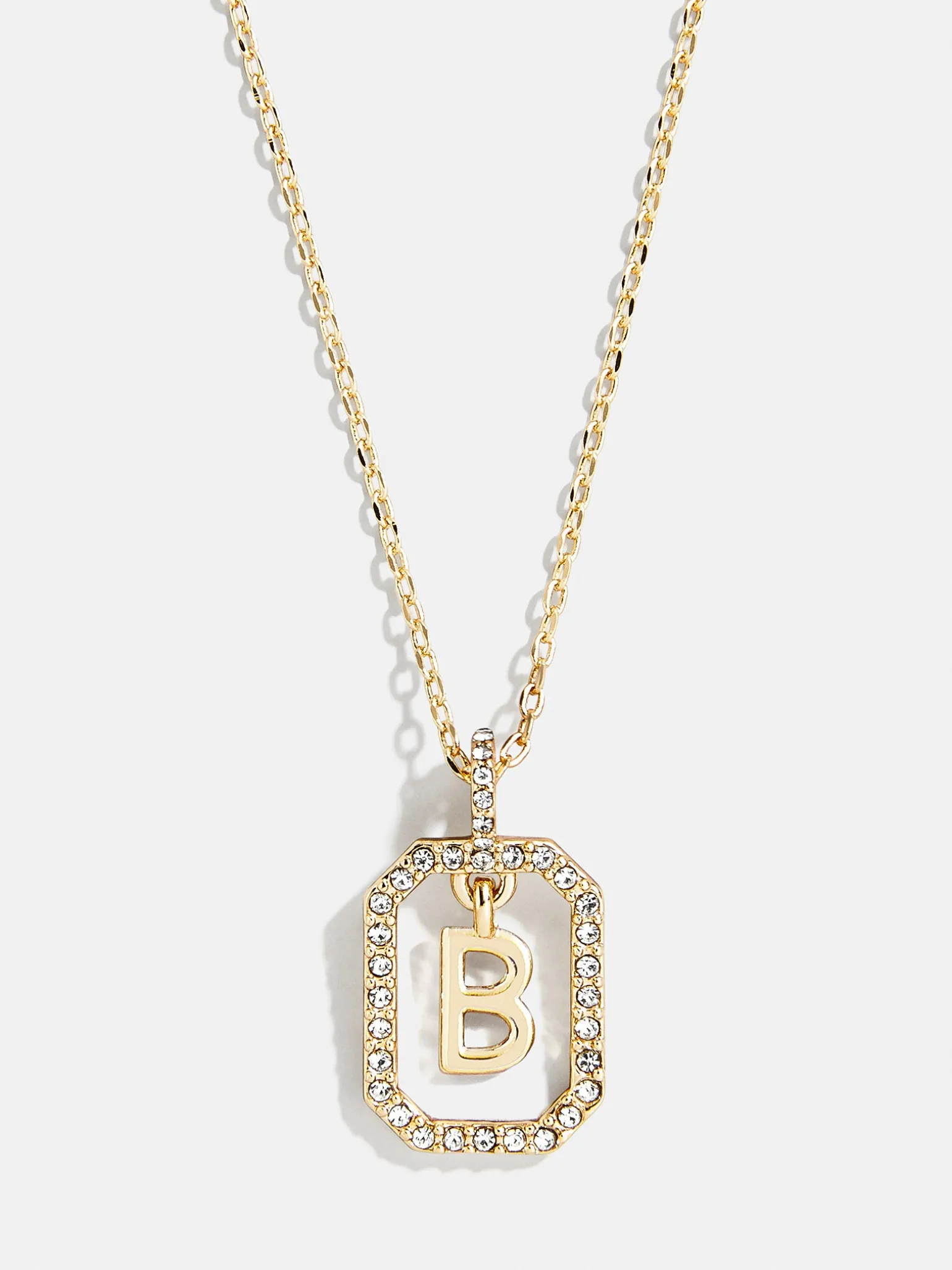 Alicia Initial Necklace - Gold/Pavé