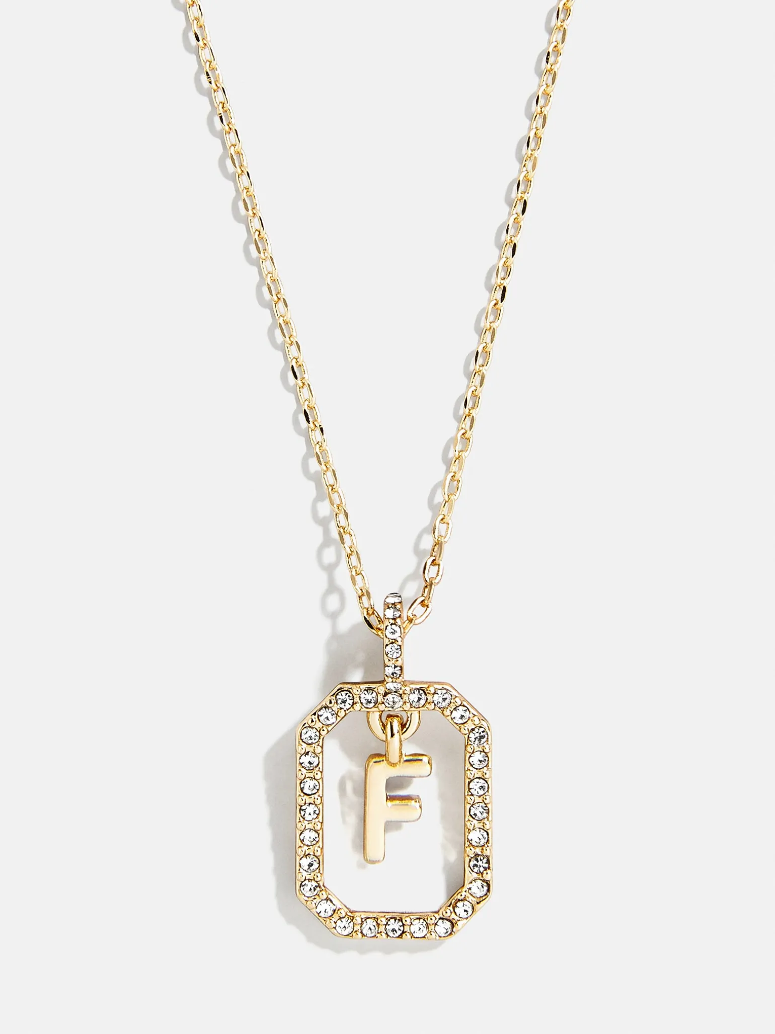 Alicia Initial Necklace - Gold/Pavé