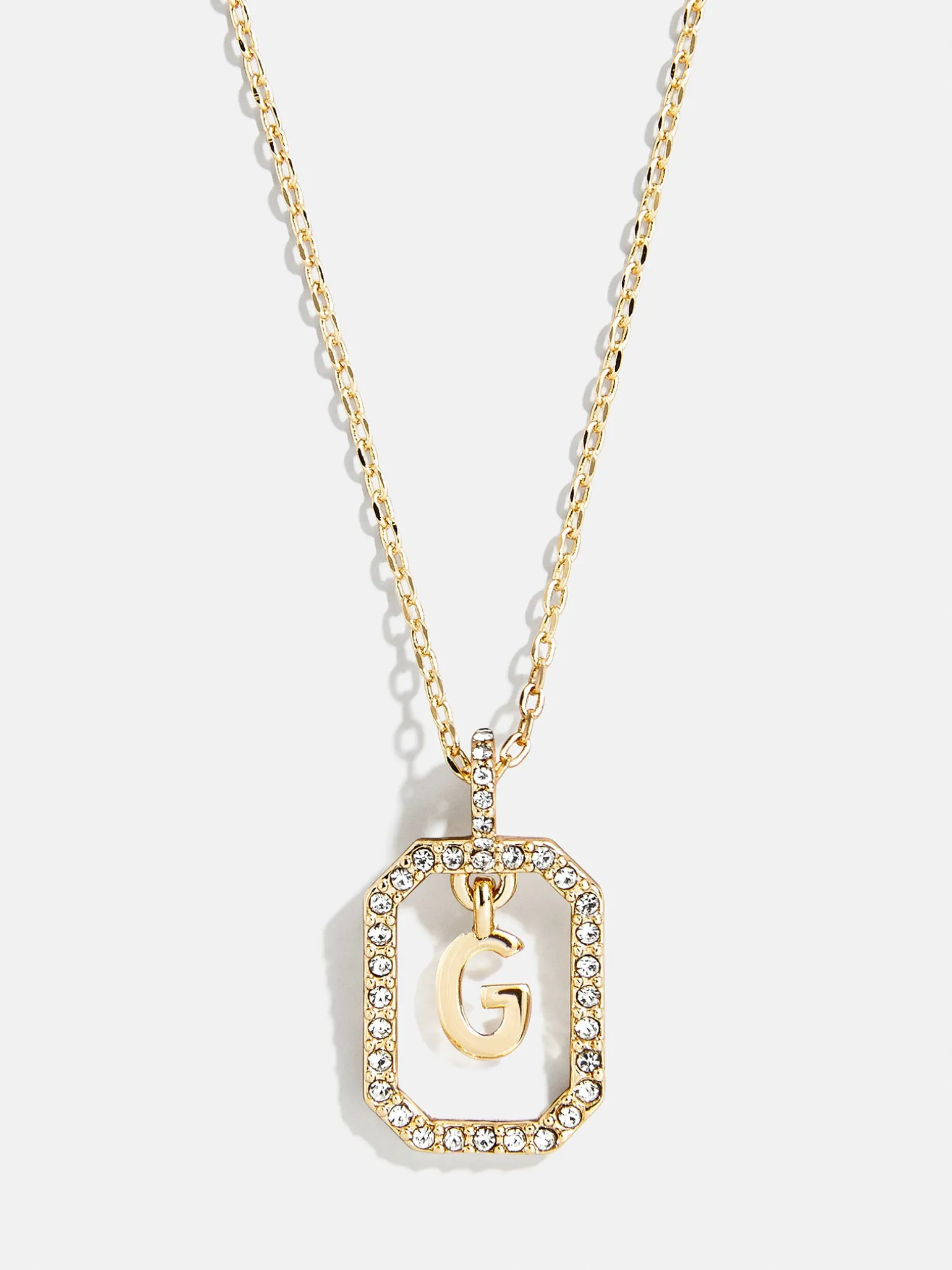 Alicia Initial Necklace - Gold/Pavé