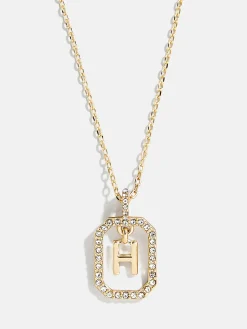 Alicia Initial Necklace - Gold/Pavé