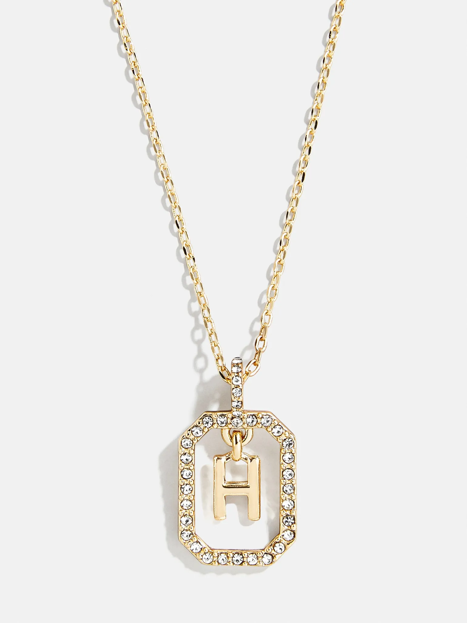 Alicia Initial Necklace - Gold/Pavé