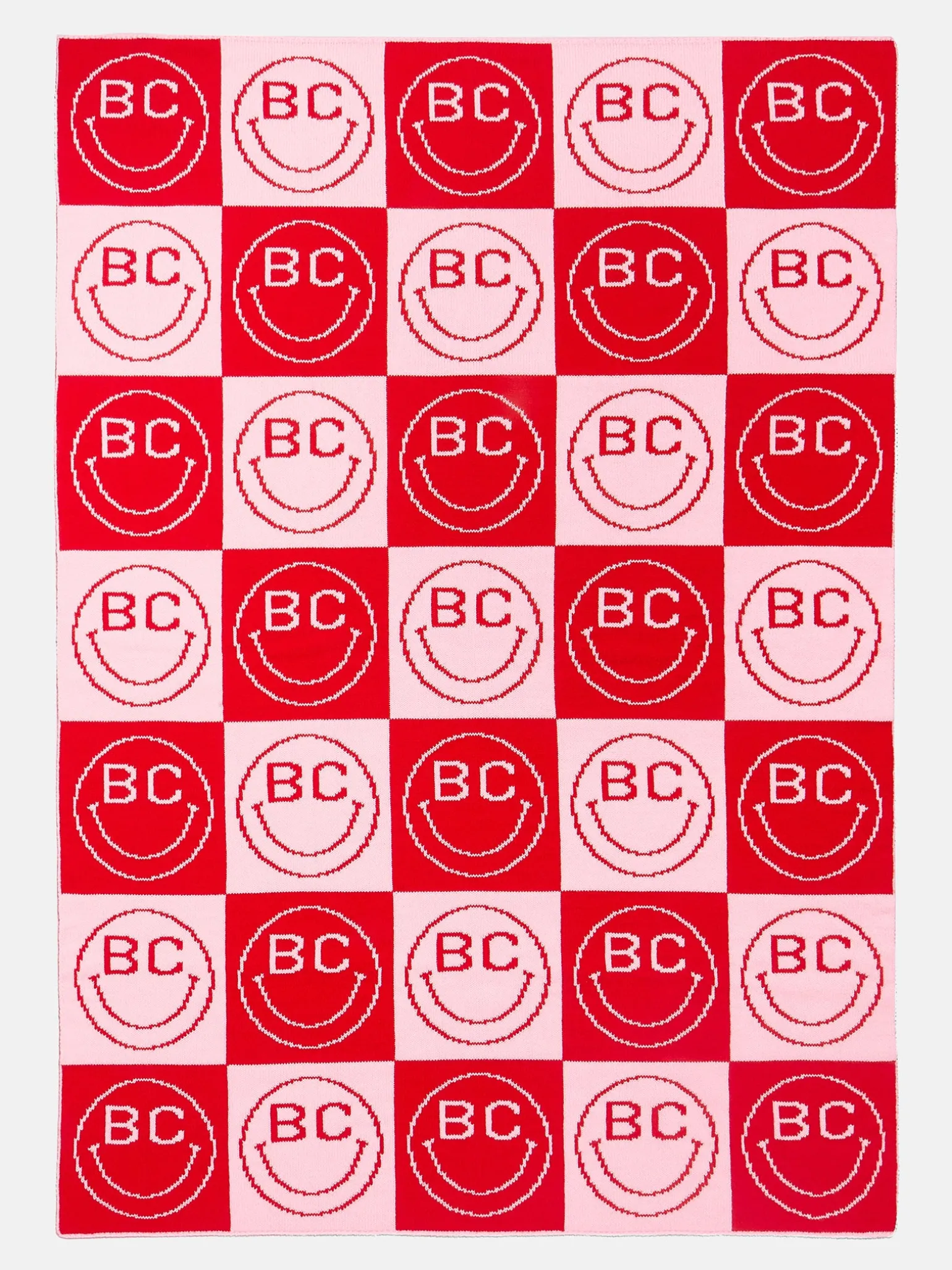 All Smiles Custom Blanket - Pink/Red