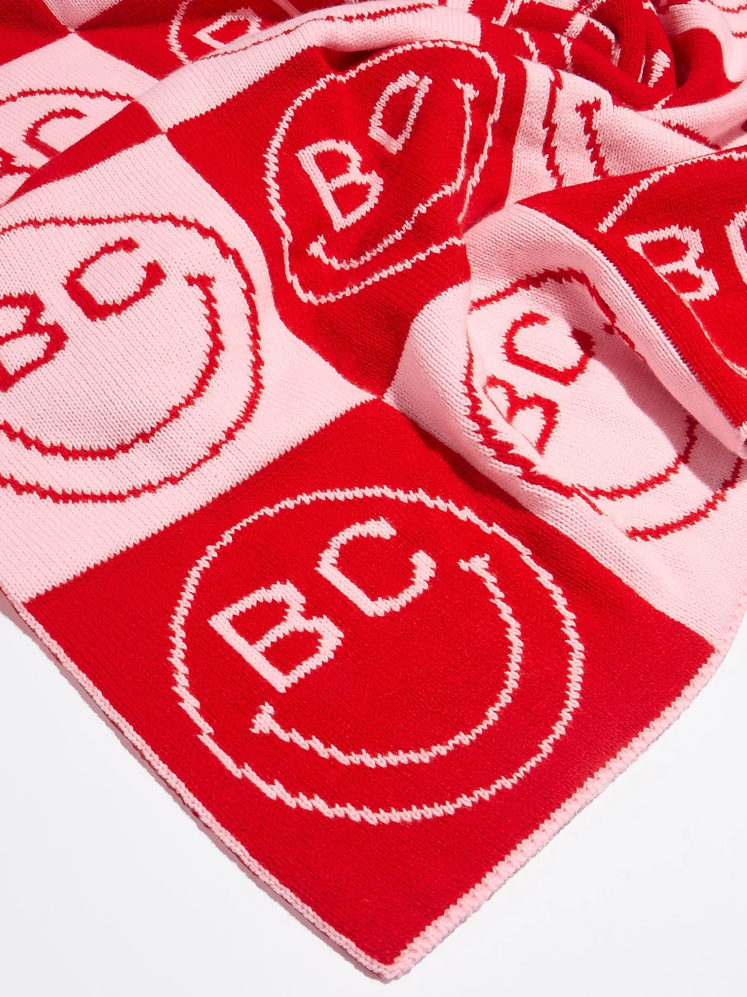 All Smiles Custom Blanket - Pink/Red