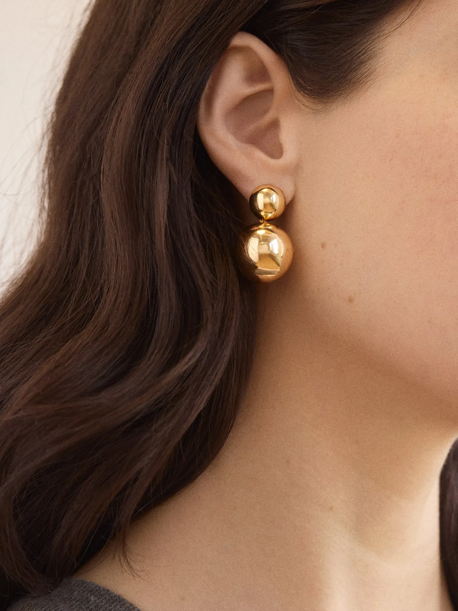 Ann Drop Earrings - Gold