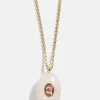 Aura Semi-Precious Pendant Necklace - Pink