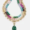 Aurora Semi-Precious Layered Necklace - Gold/Multi