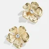 Baby Bloomer Earrings - Gold/Pavé