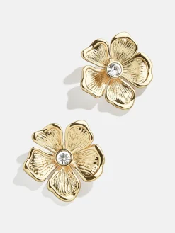 Baby Bloomer Earrings - Gold/Pavé