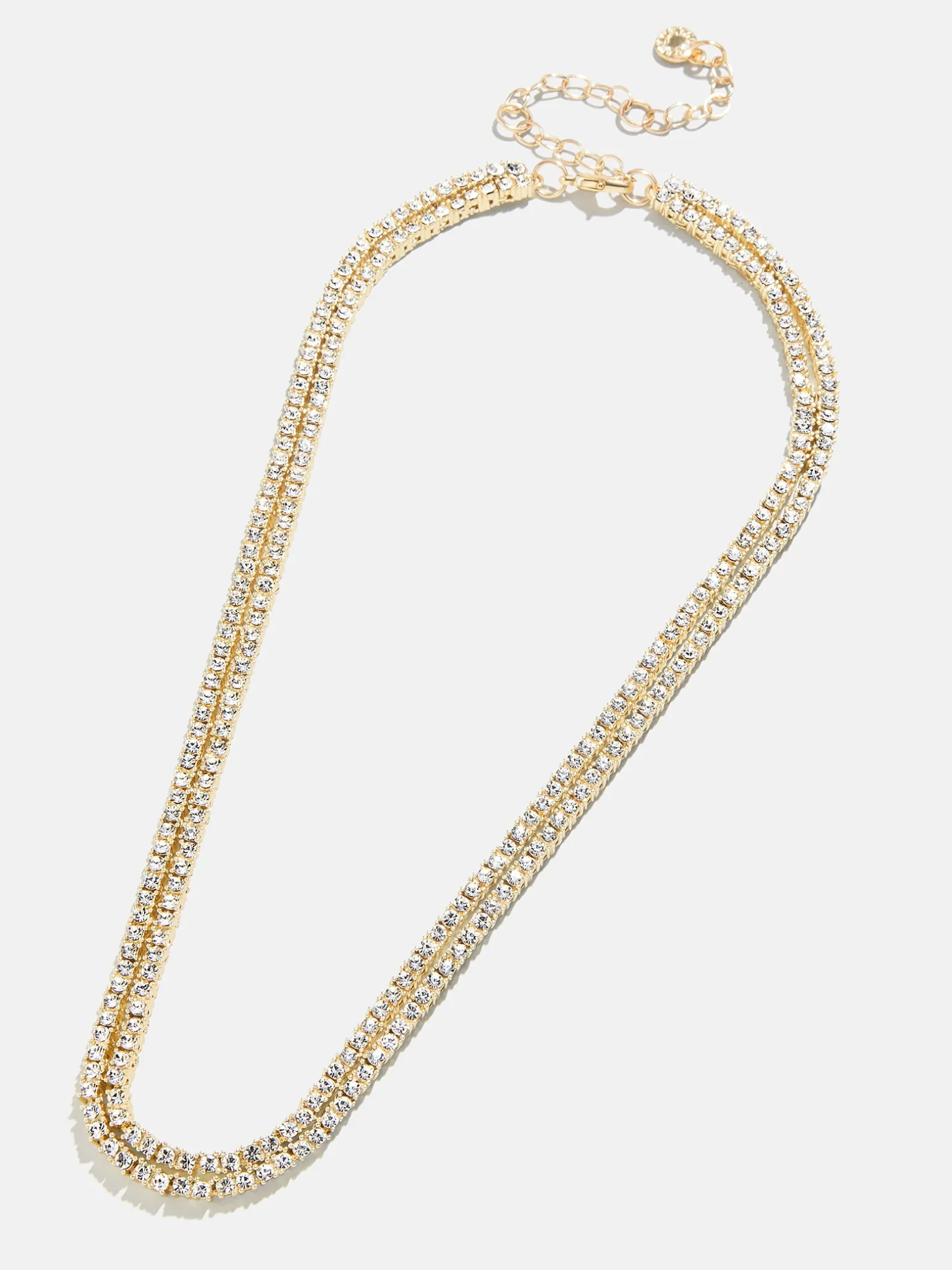 Becca Layered Tennis Necklace - Gold/Pavé