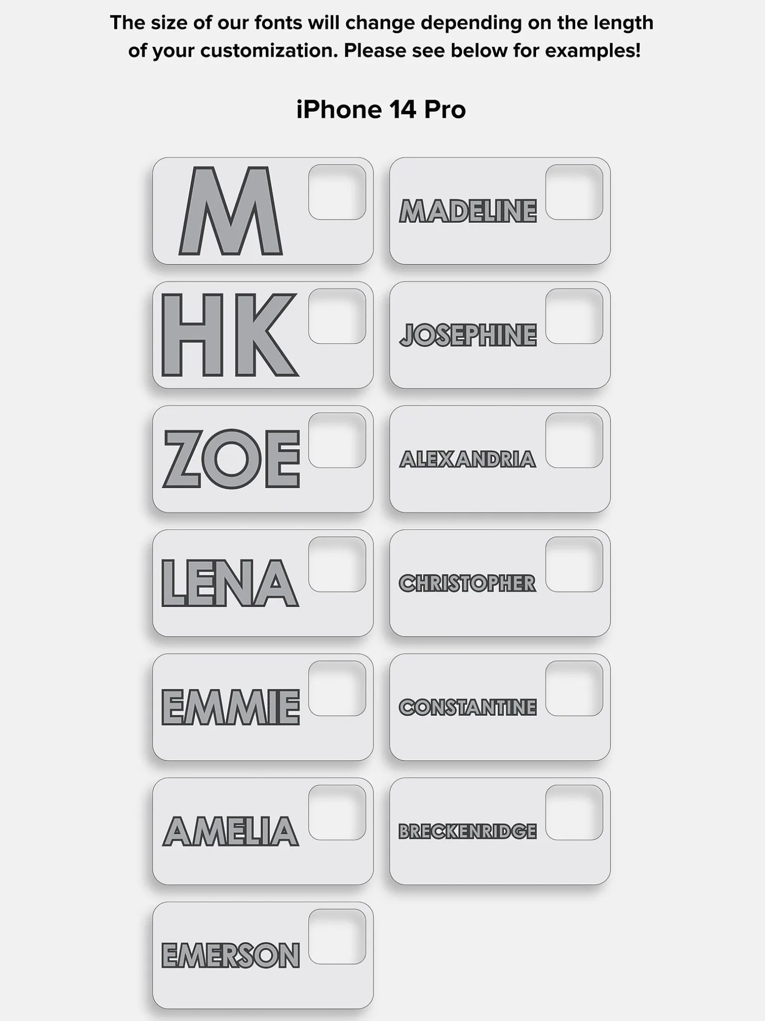 Block Font Custom iPhone Case - Beige/White