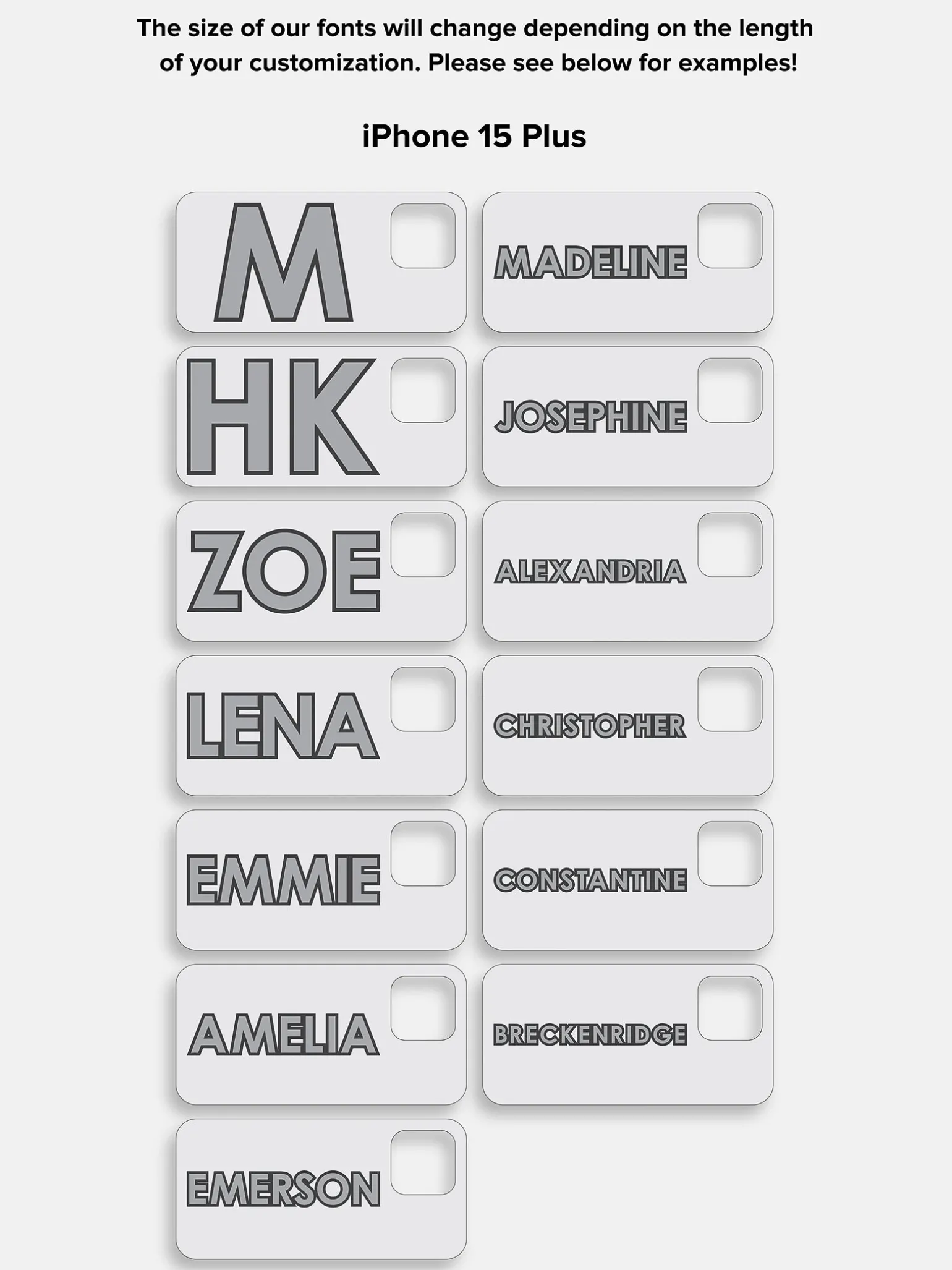 Block Font Custom iPhone Case - Beige/White