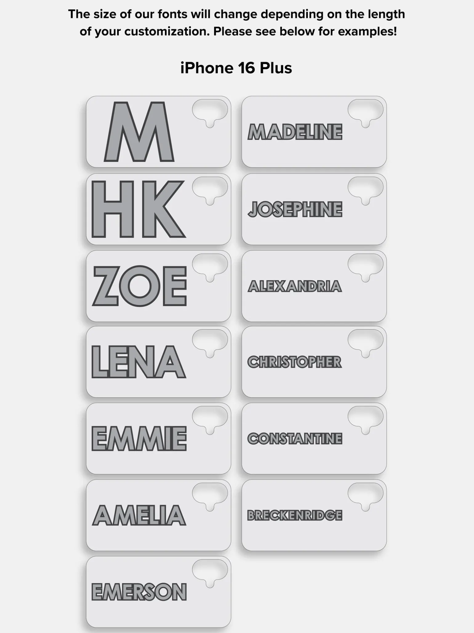 Block Font Custom iPhone Case - Beige/White