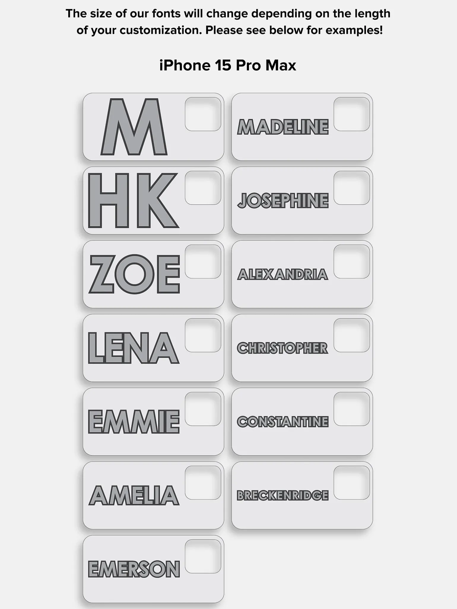 Block Font Custom iPhone Case - Beige/White