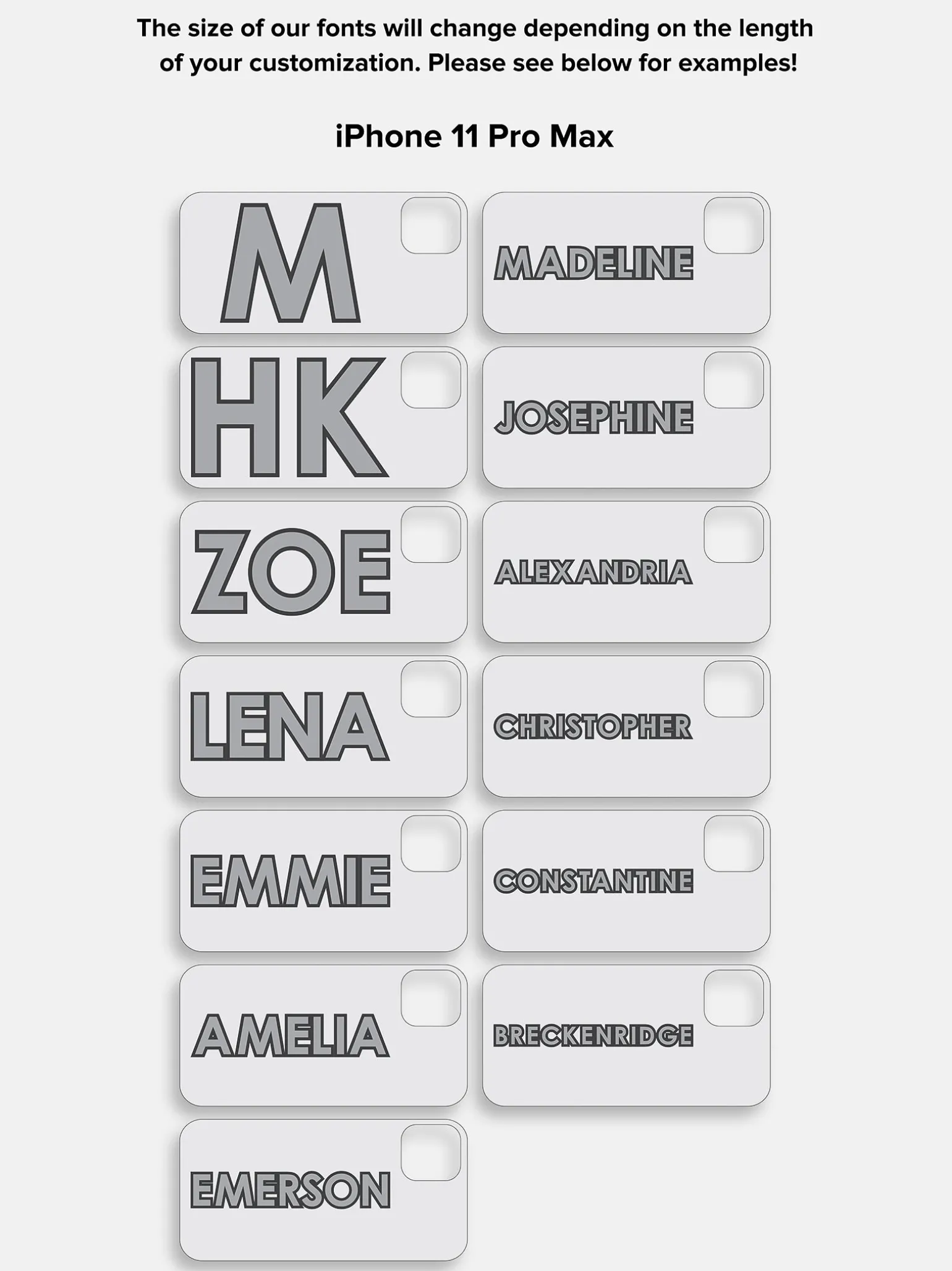 Block Font Custom iPhone Case - Beige/White