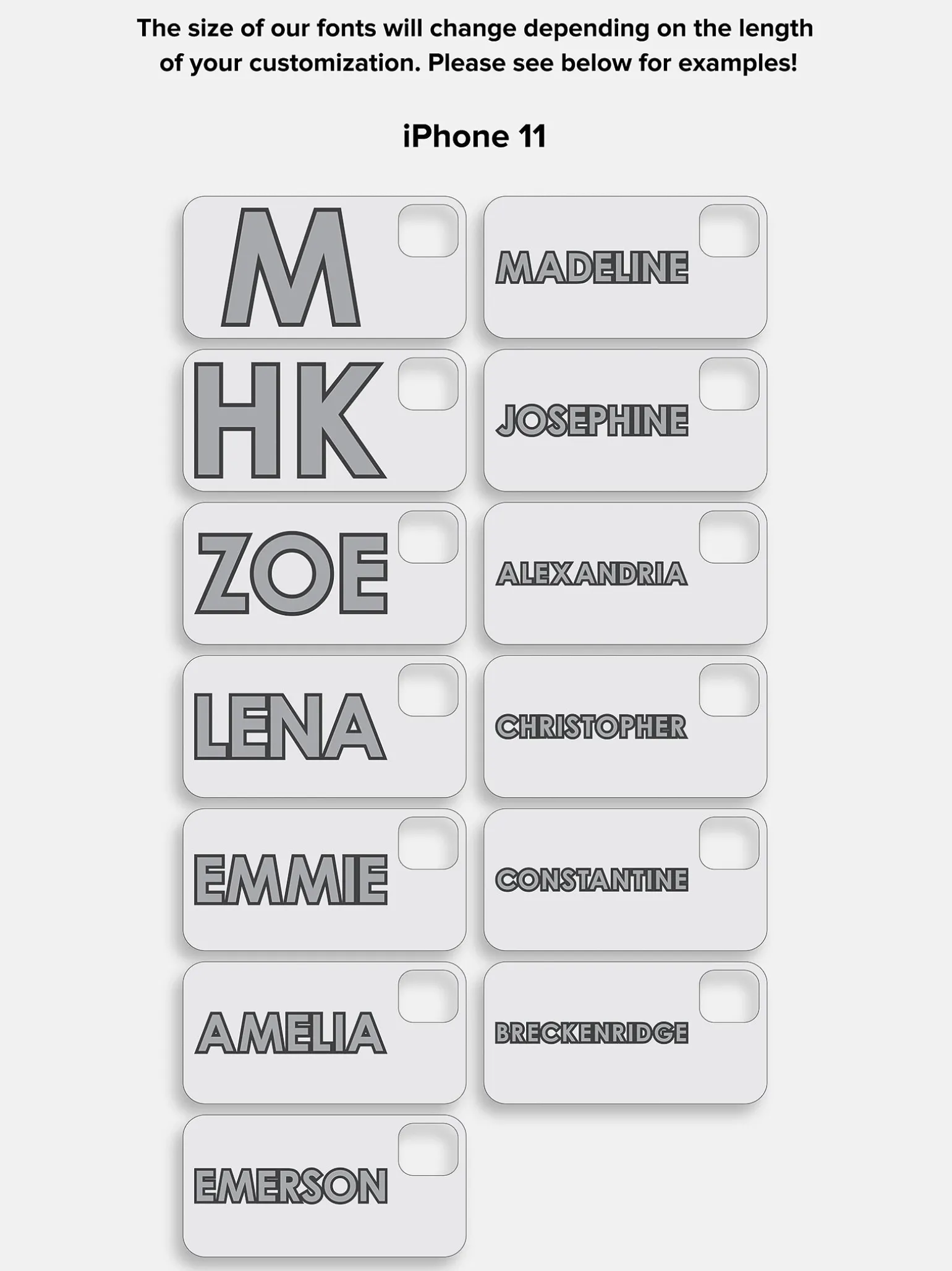 Block Font Custom iPhone Case - Beige/Brown