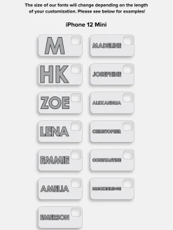 Block Font Custom iPhone Case - Beige/Brown