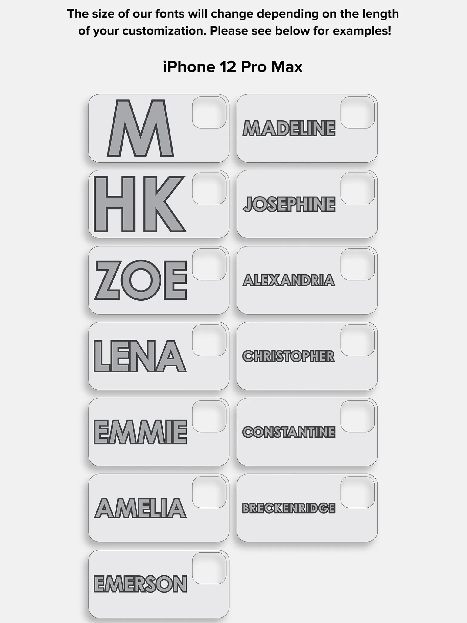 Block Font Custom iPhone Case - Lavender/White