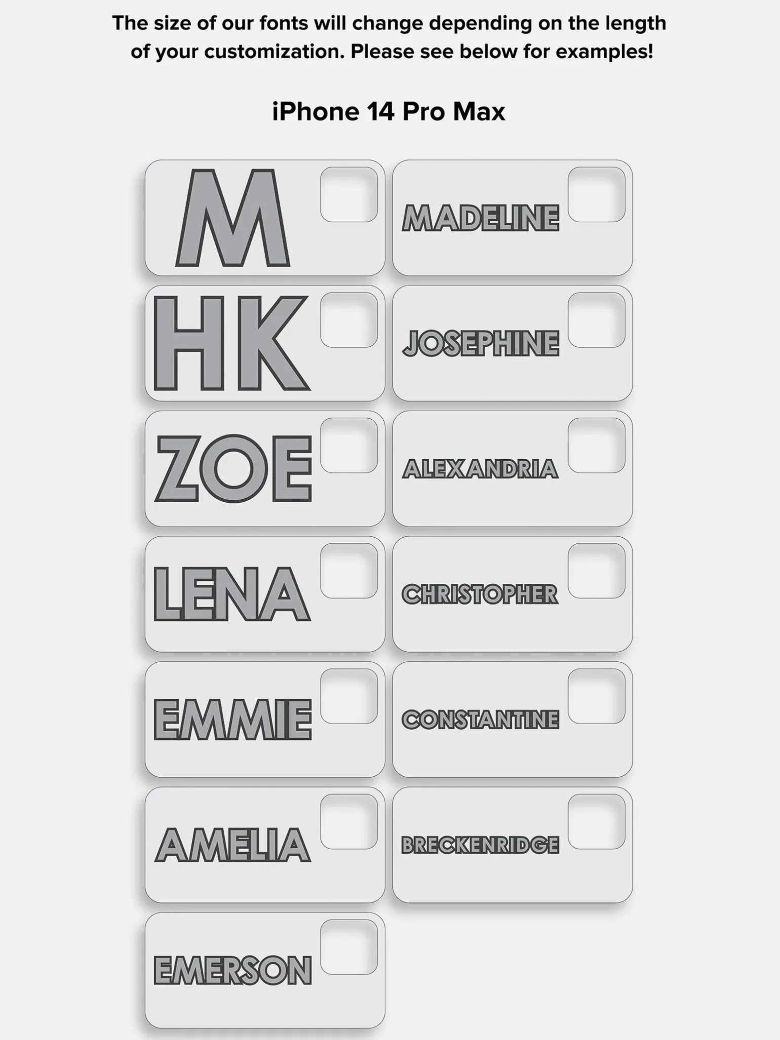Block Font Custom iPhone Case - Lavender/White