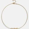 Bridget Charm Necklace - Gold/Pavé