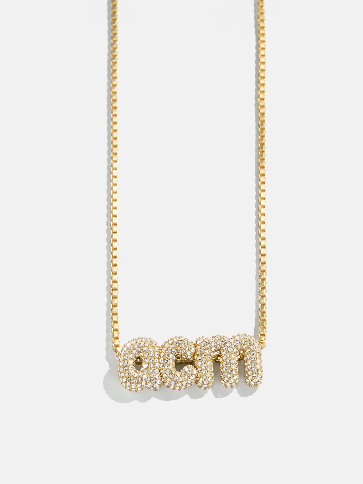 Bubble Custom Monogram Necklace