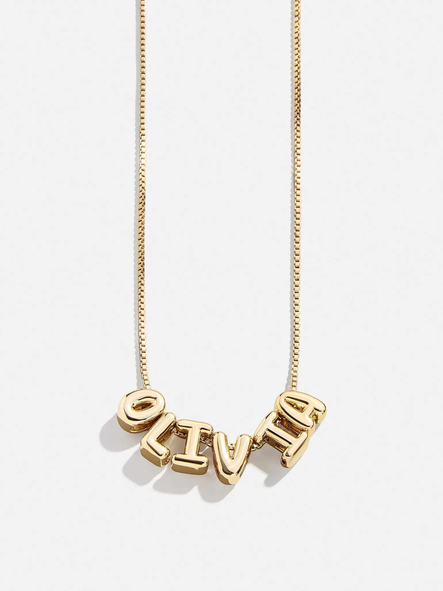 Bubble Letter Custom Necklace - Small Bubble Letter