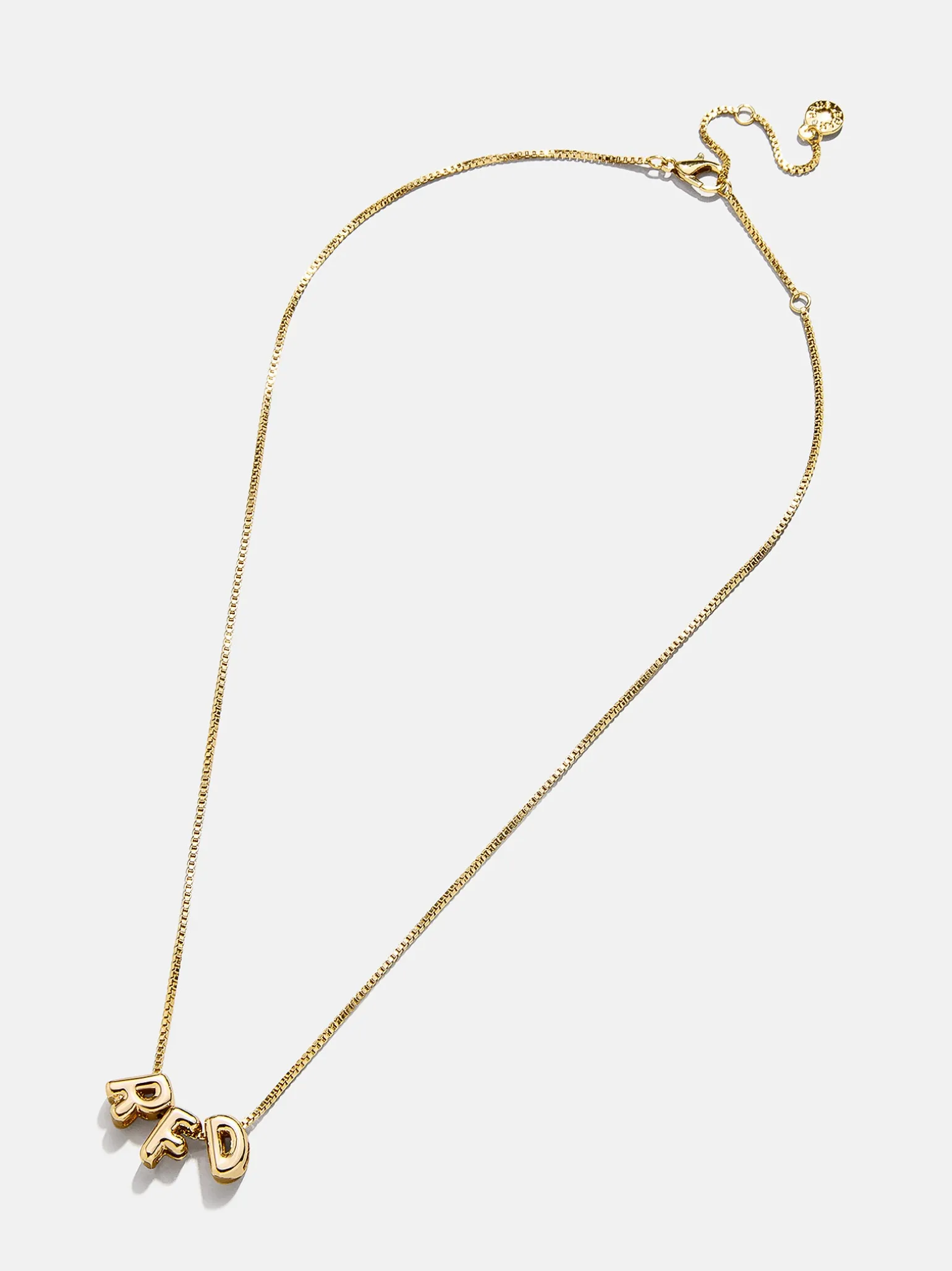 Bubble Letter Custom Necklace - Small Bubble Letter