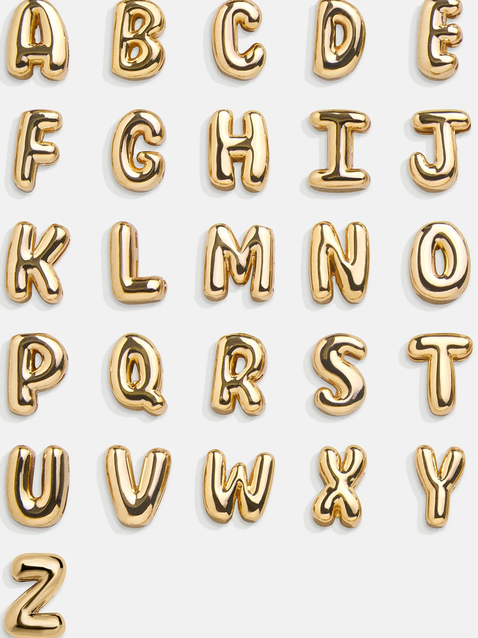Bubble Letter Custom Necklace - Small Bubble Letter