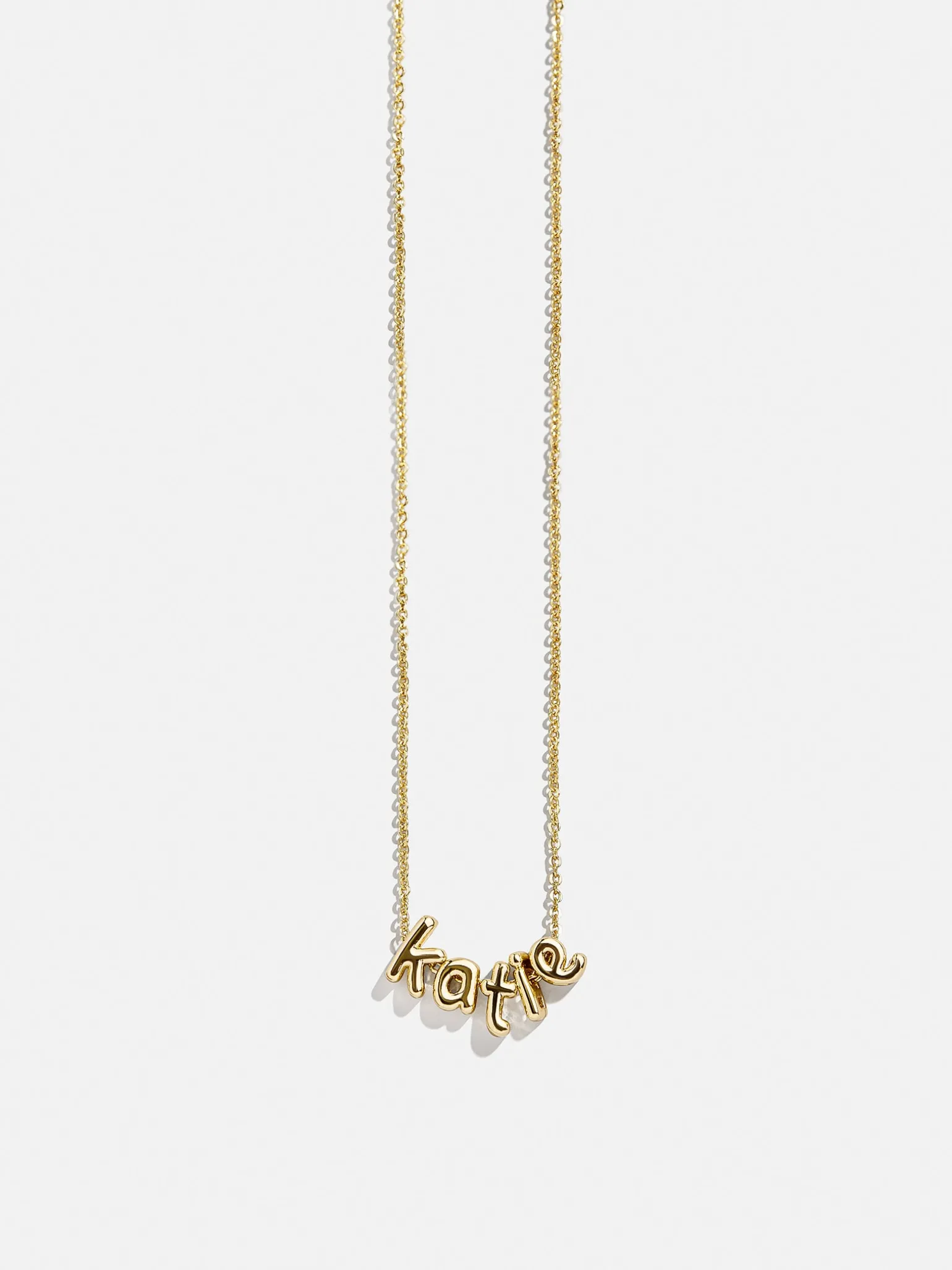 Bubble Letter Custom Necklace - Extra Small Bubble Letter
