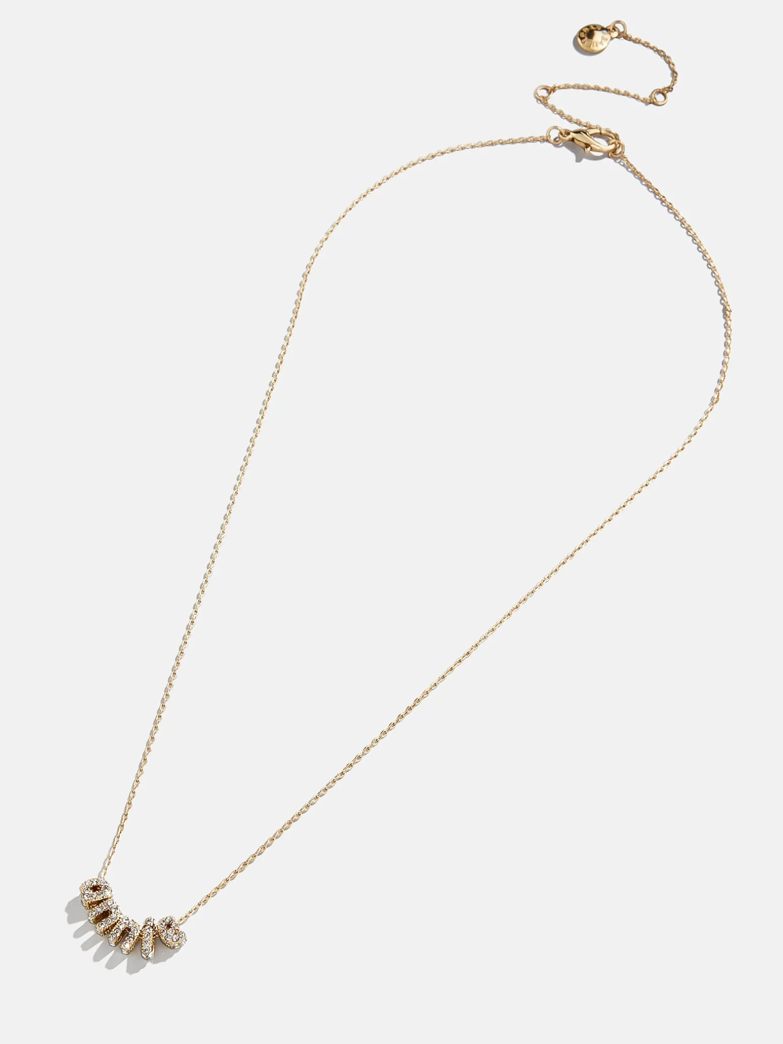 Bubble Letter Custom Necklace - Extra Small Bubble Letter