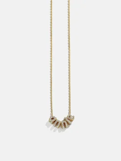Bubble Letter Custom Necklace - Extra Small Bubble Letter