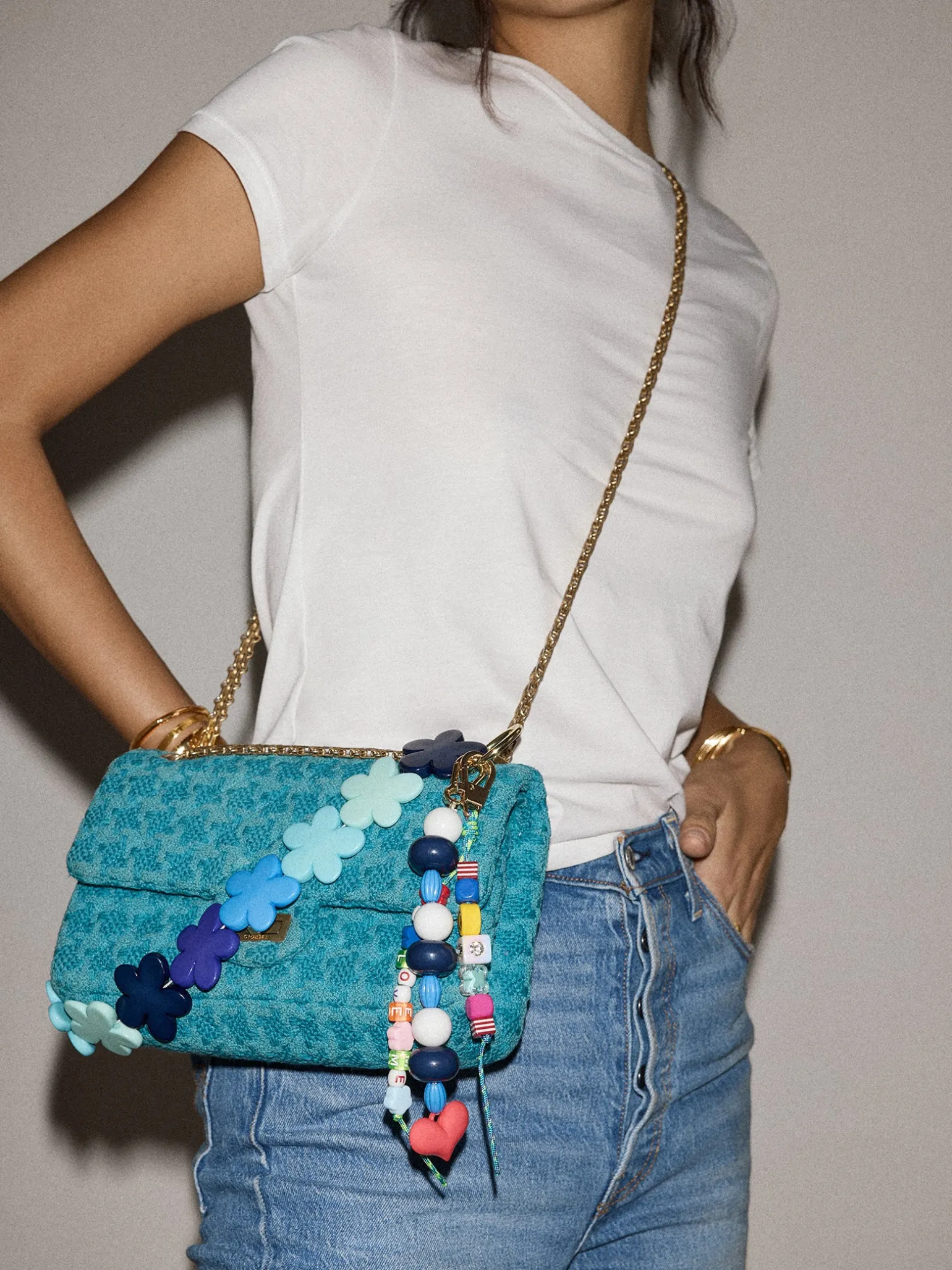 Carry Love Bag Charm - Blue