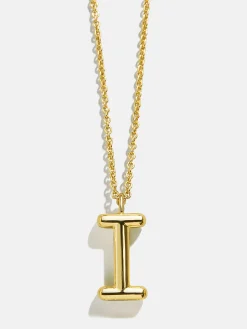 Classic Gold Initial Necklace - Gold Plated Brass