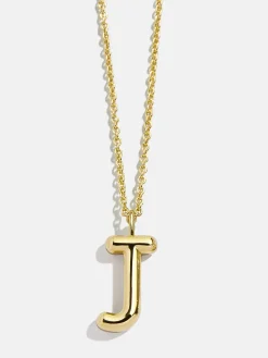 Classic Gold Initial Necklace - Gold Plated Brass